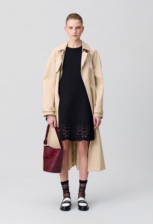 Robe courte maille fine