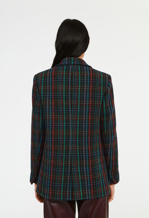 Veste à motif tartan