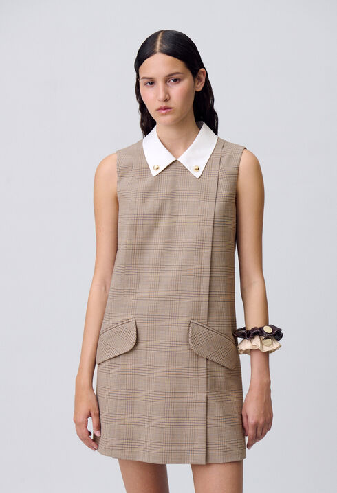 Short checked dress