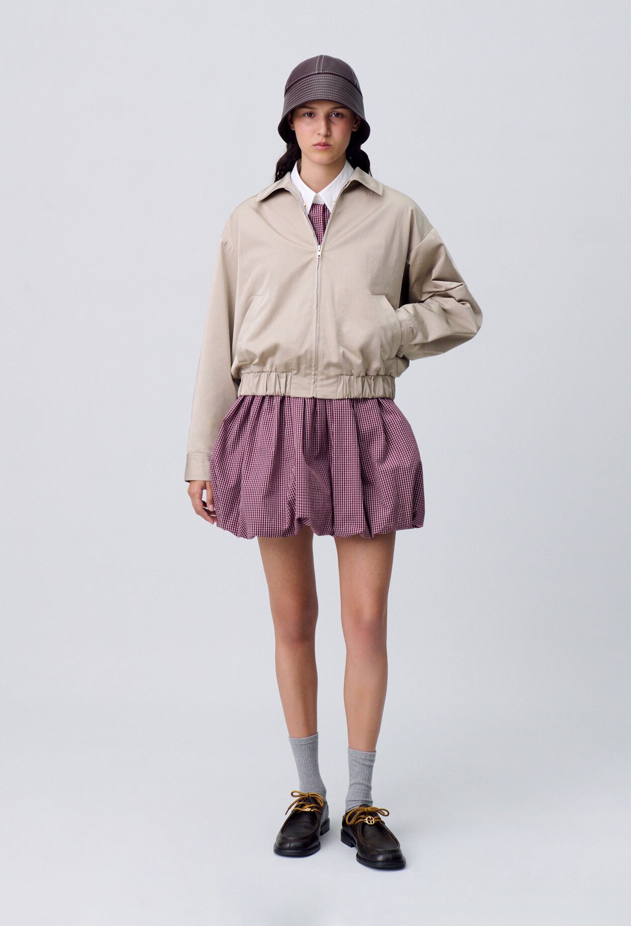 Blouson oversize zippé