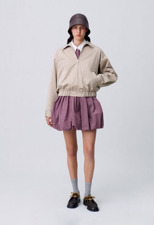 Blouson oversize zippé