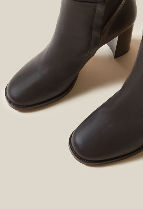 Bottes cuir verni logo CP