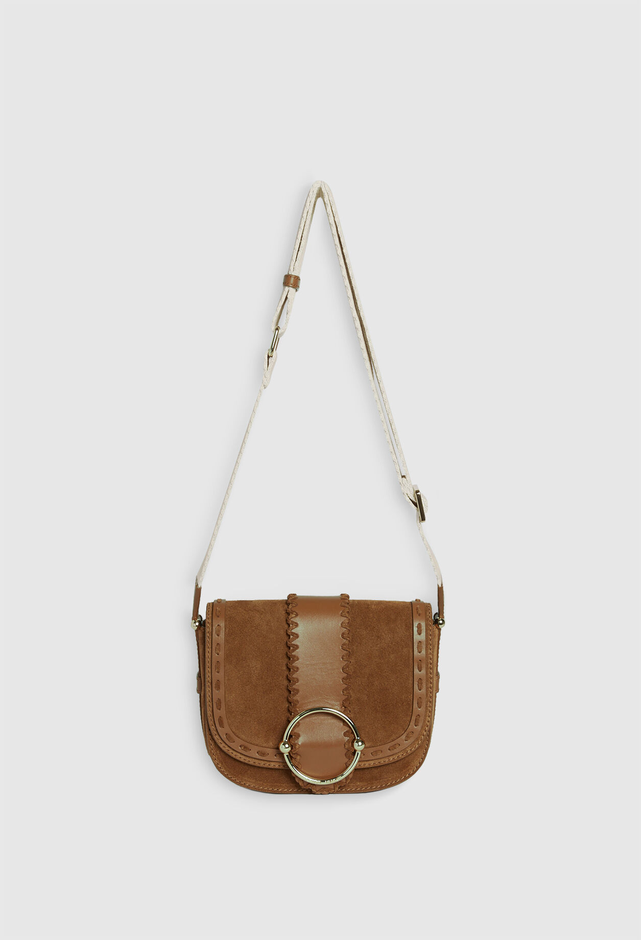 Sac à ma à rabat en cuir