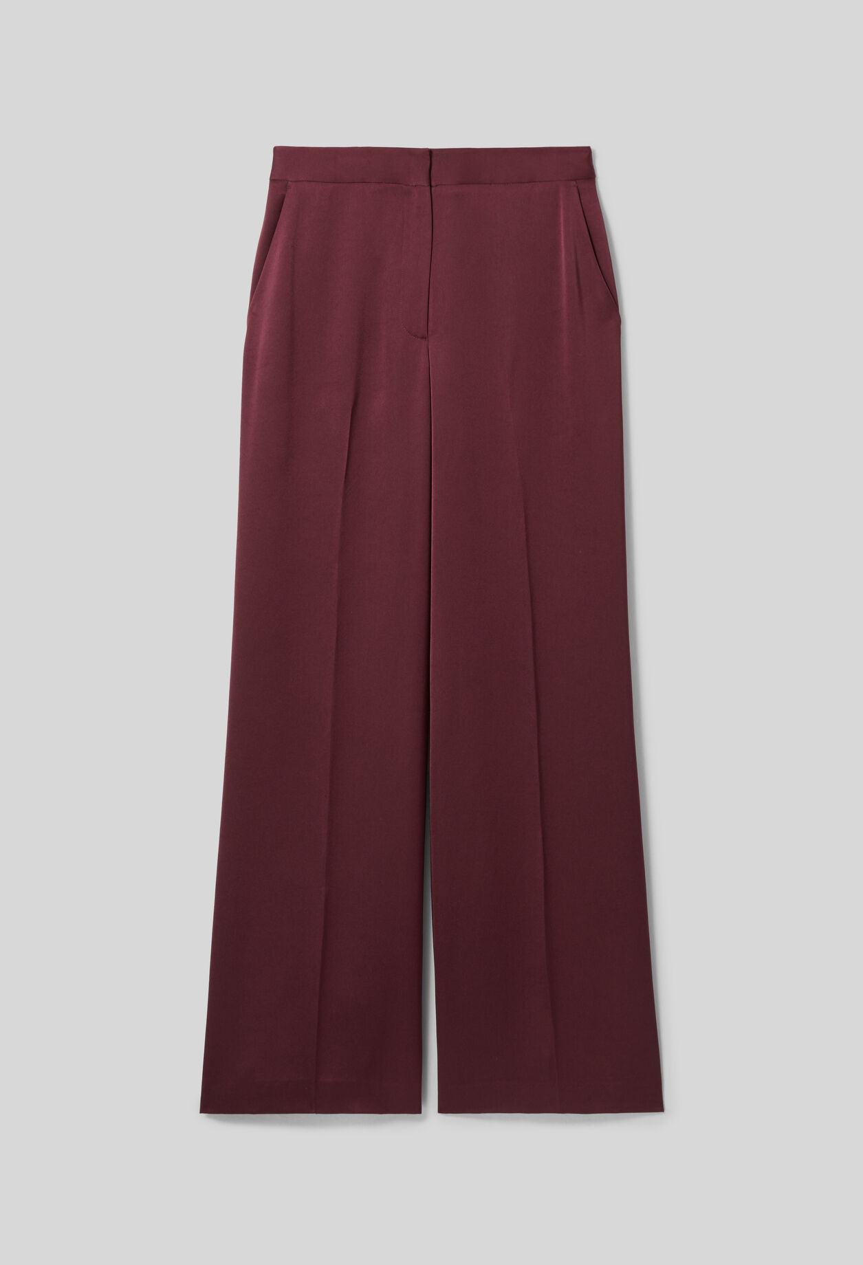 Flowy satin trousers