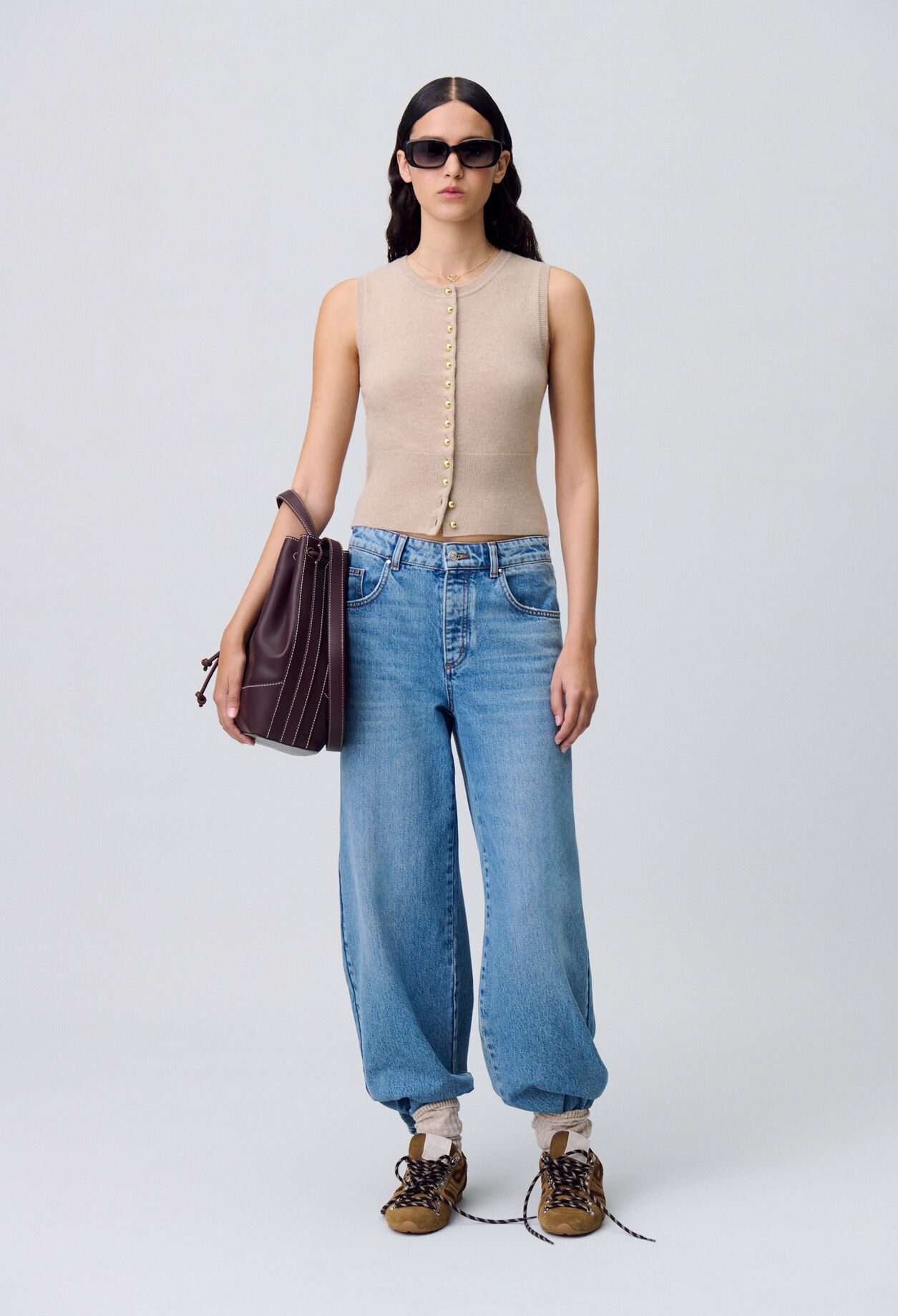 Button-Up Knitted Top