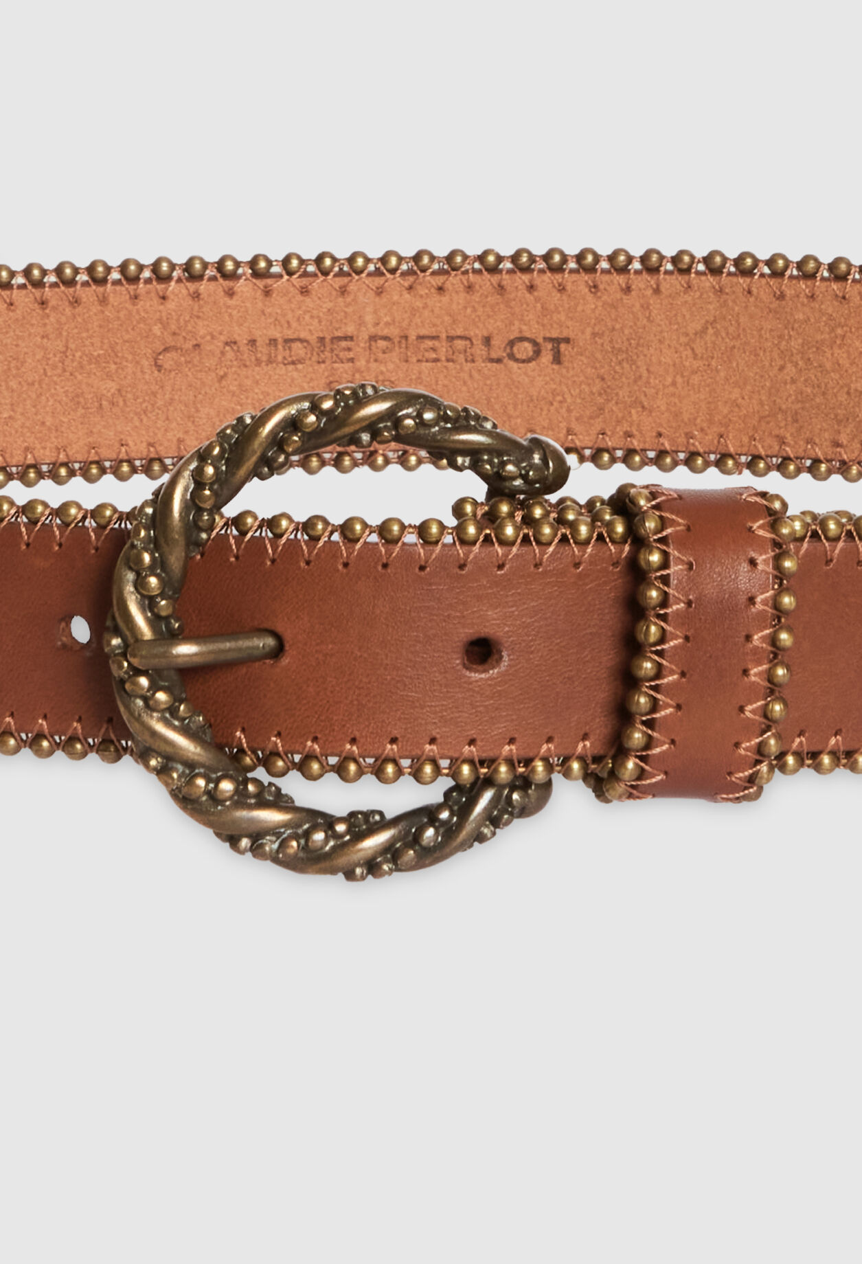 Ceinture cuir camel
