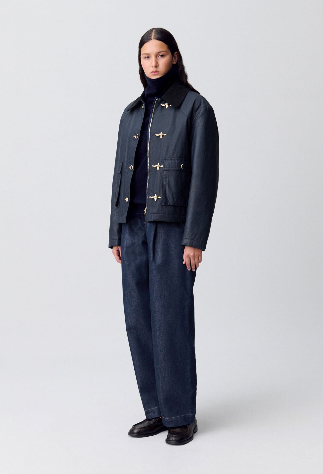 Parka courte cirée