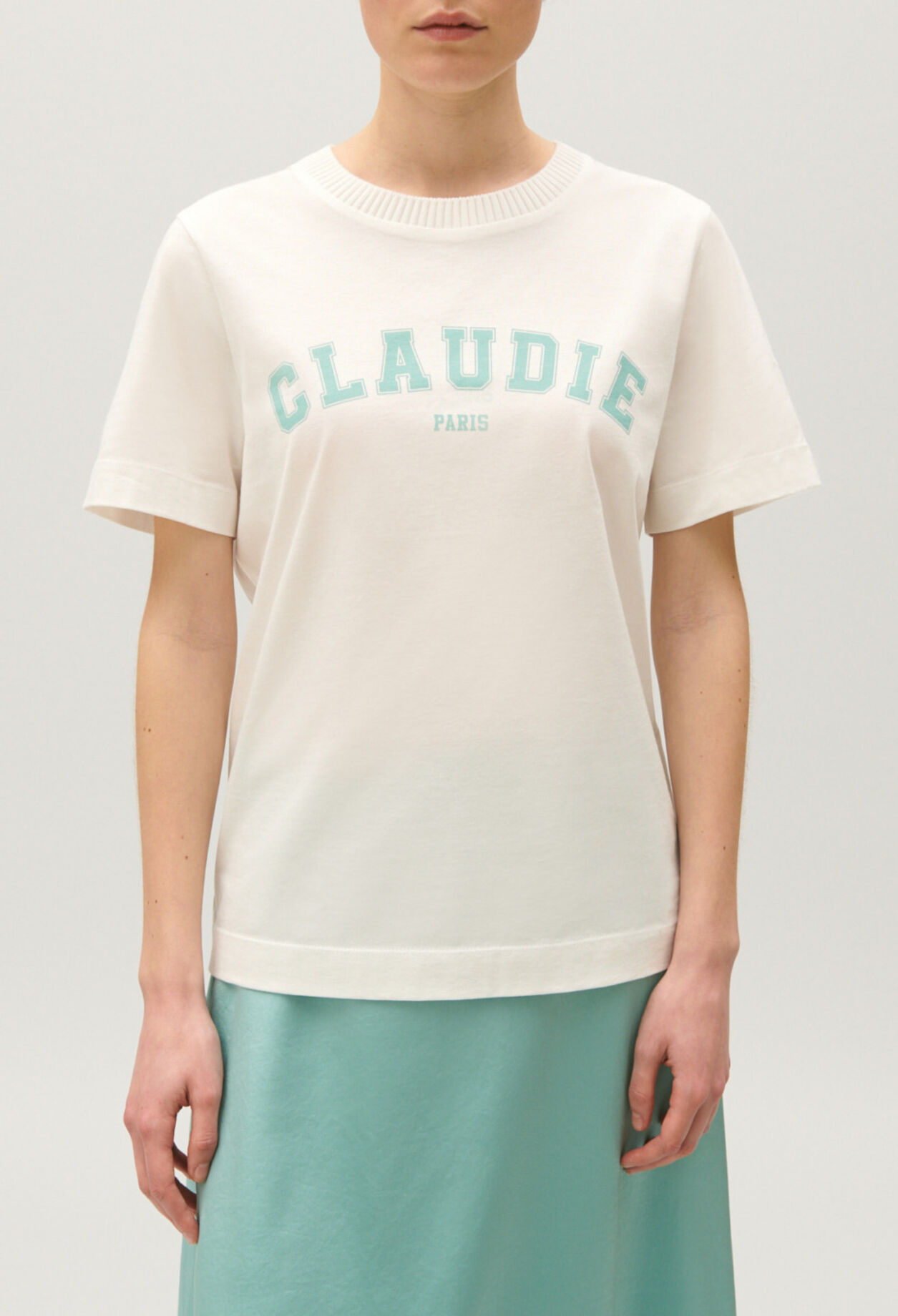 T-shirt coton CLAUDIE Paris écru