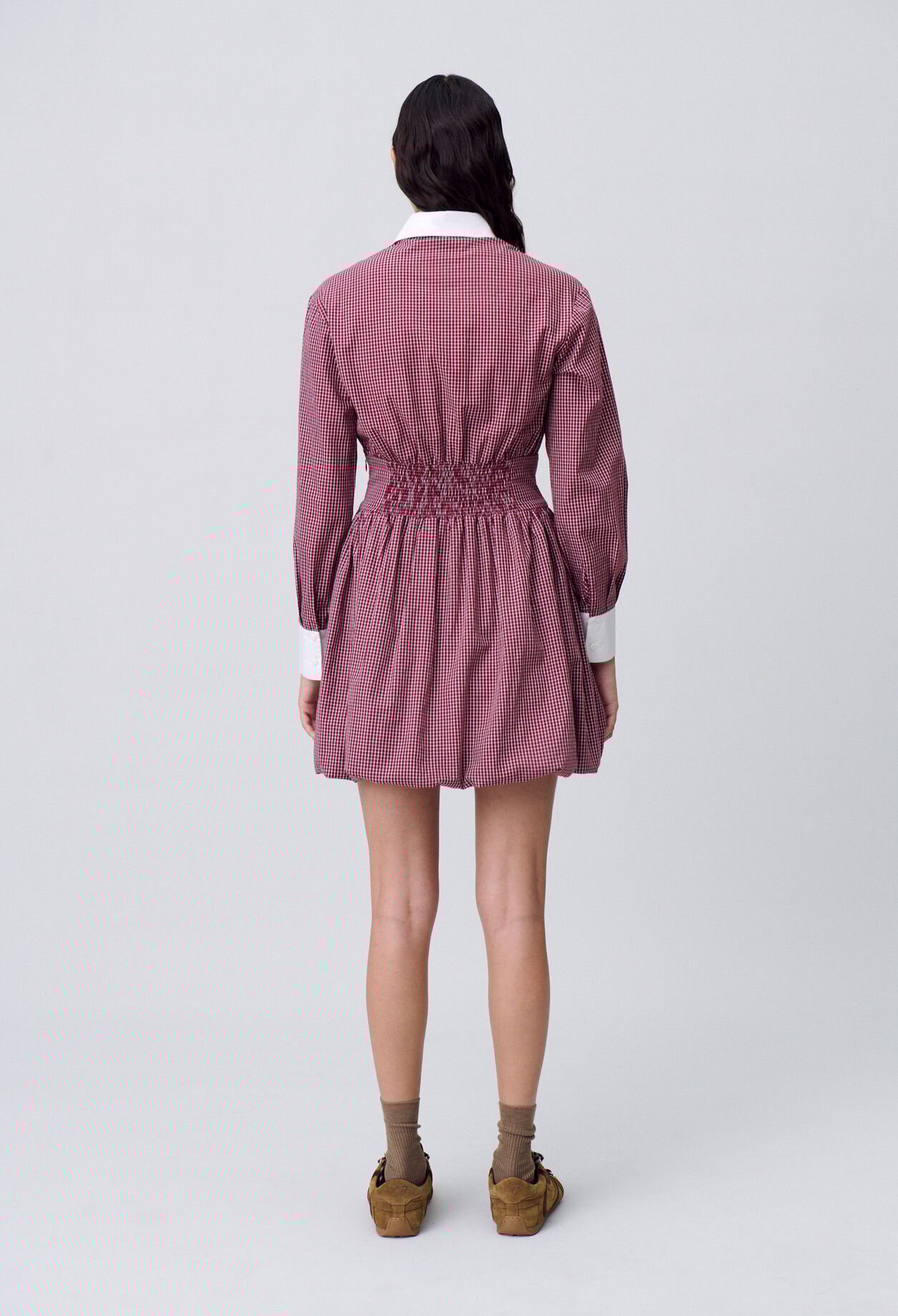 Robe courte carreaux