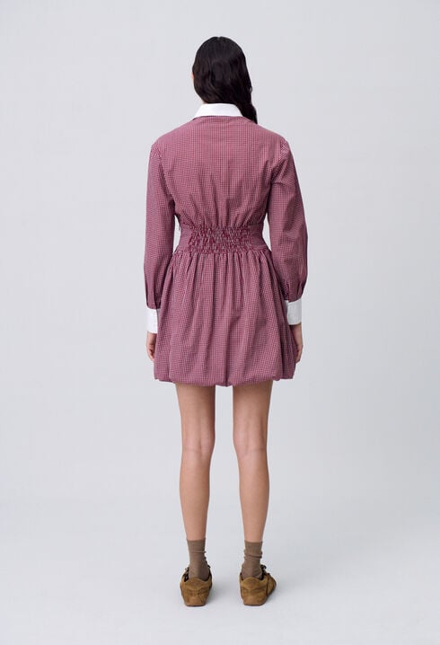 Robe courte carreaux