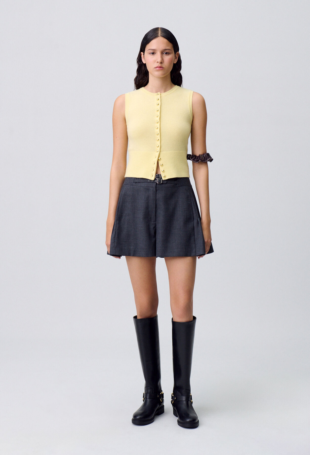 Button-Up Knitted Top