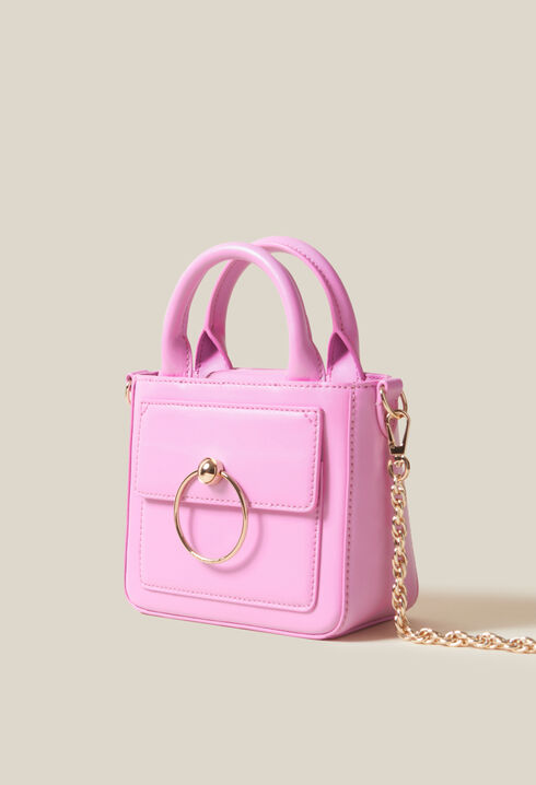 Mini sac Anouck cuir lisse chaîne