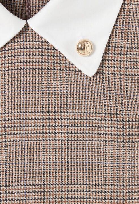 Short checked dress