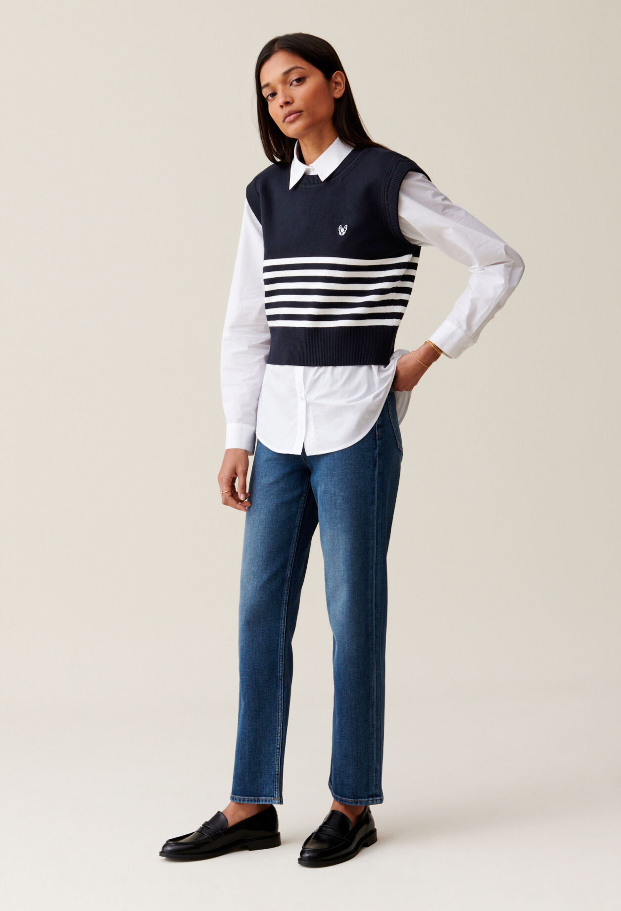 Striped Toto Sleeveless Top