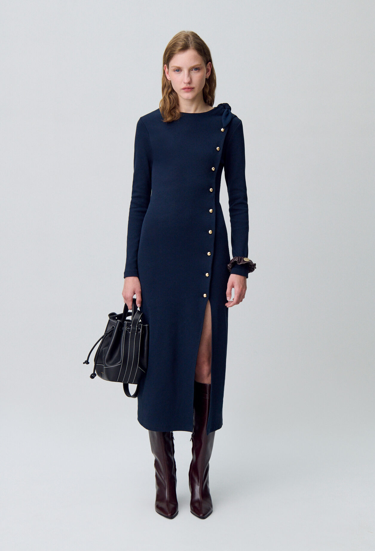 Long knit dress