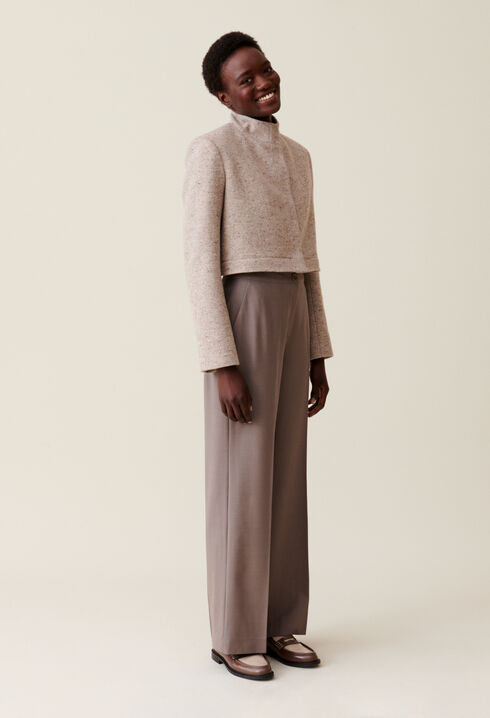 Veste courte col montant