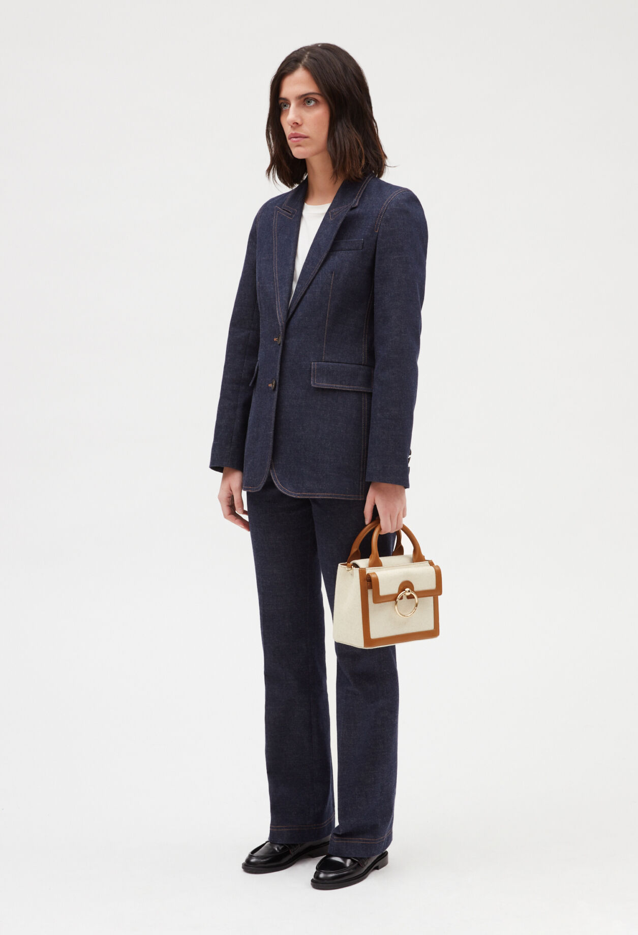 Anouck beige canvas bag