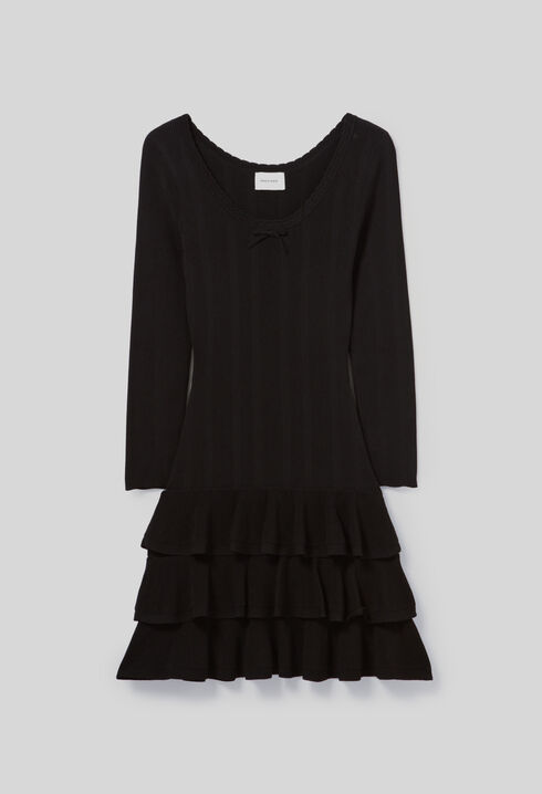 Robe courte maille fine