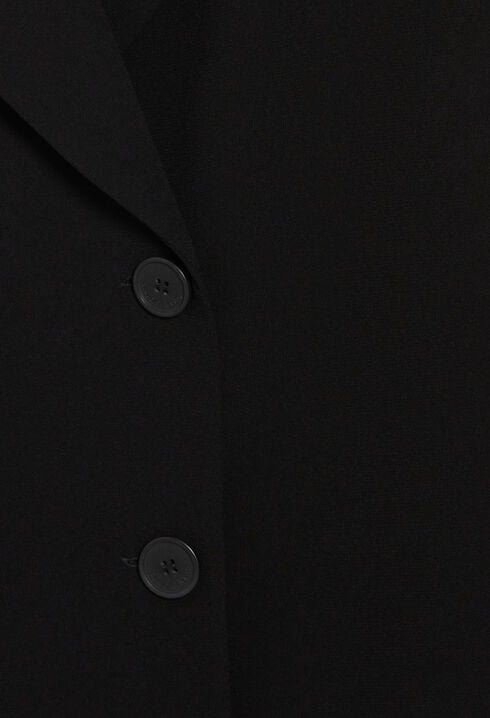 Short black suit dress
