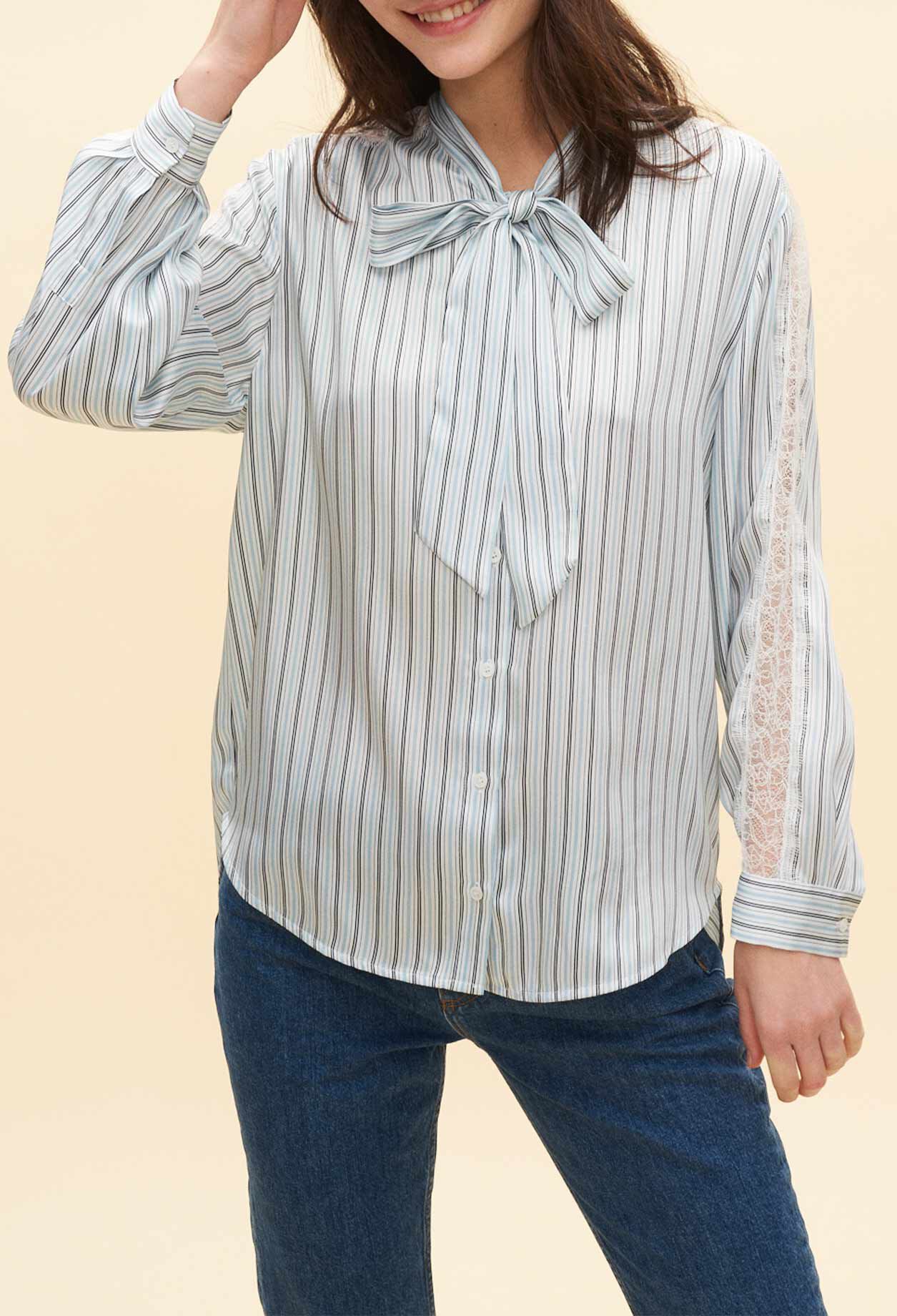 Chemise col lavallière