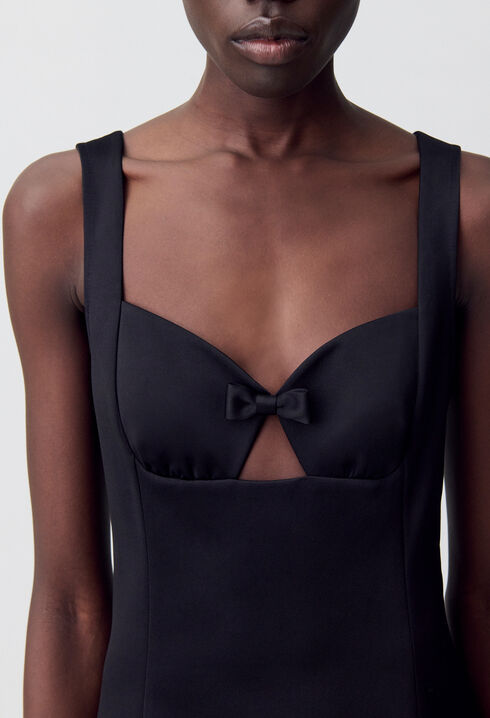 Robe courte plissée