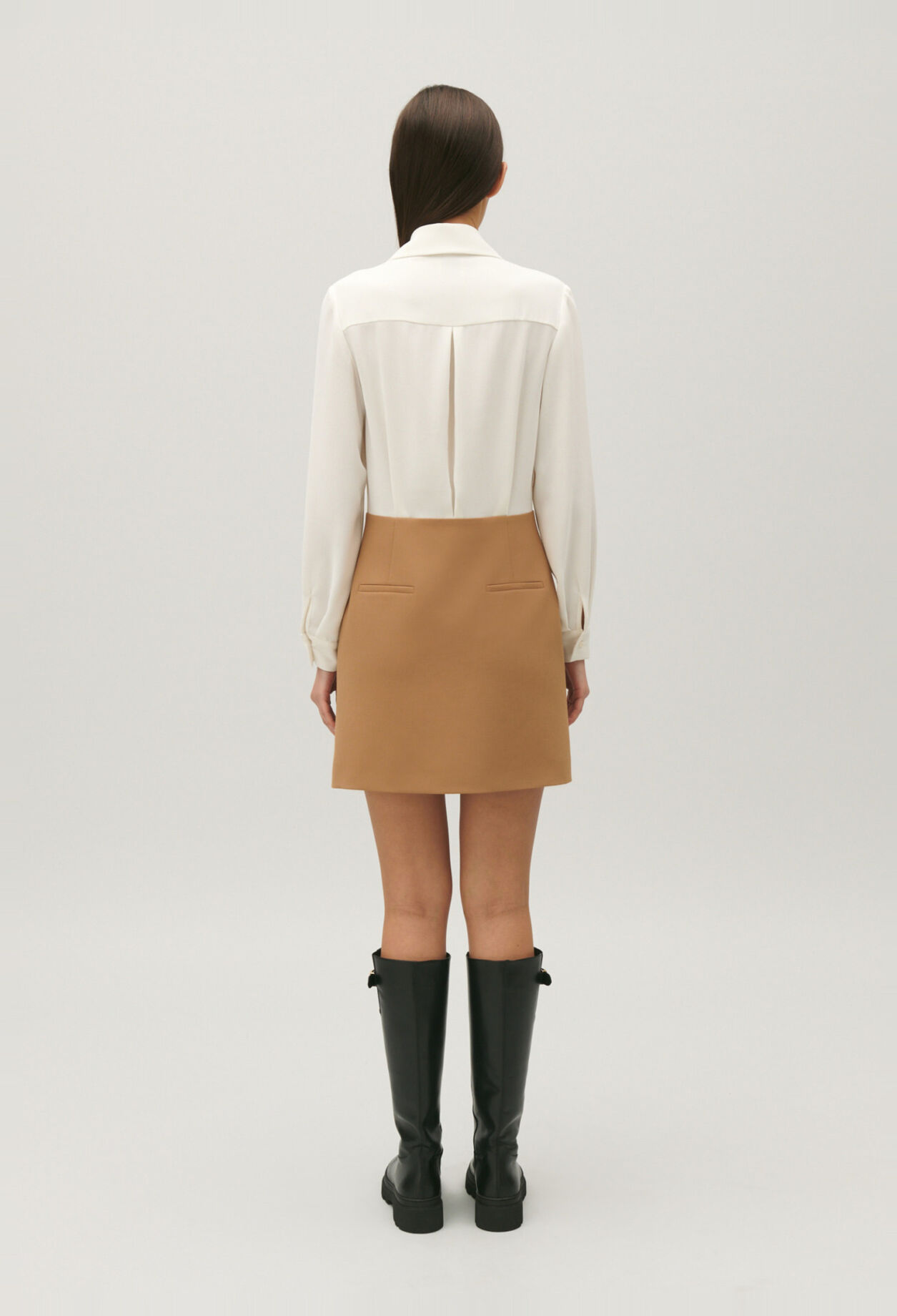 Robe tailleur courte bicolore