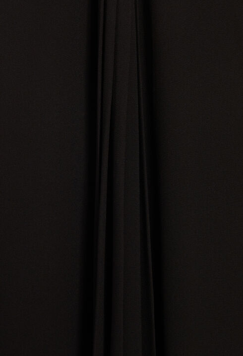 Short black pleated dress