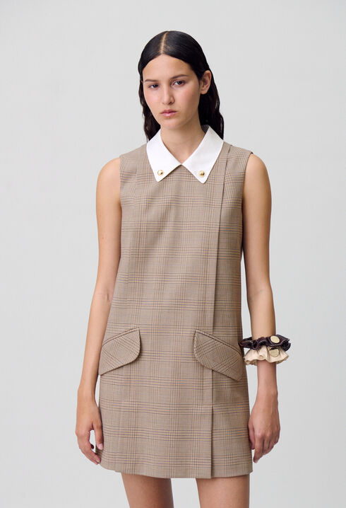 Robe courte carreaux