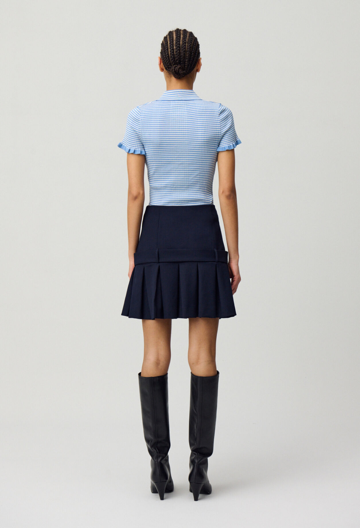 Tailored mini skirt