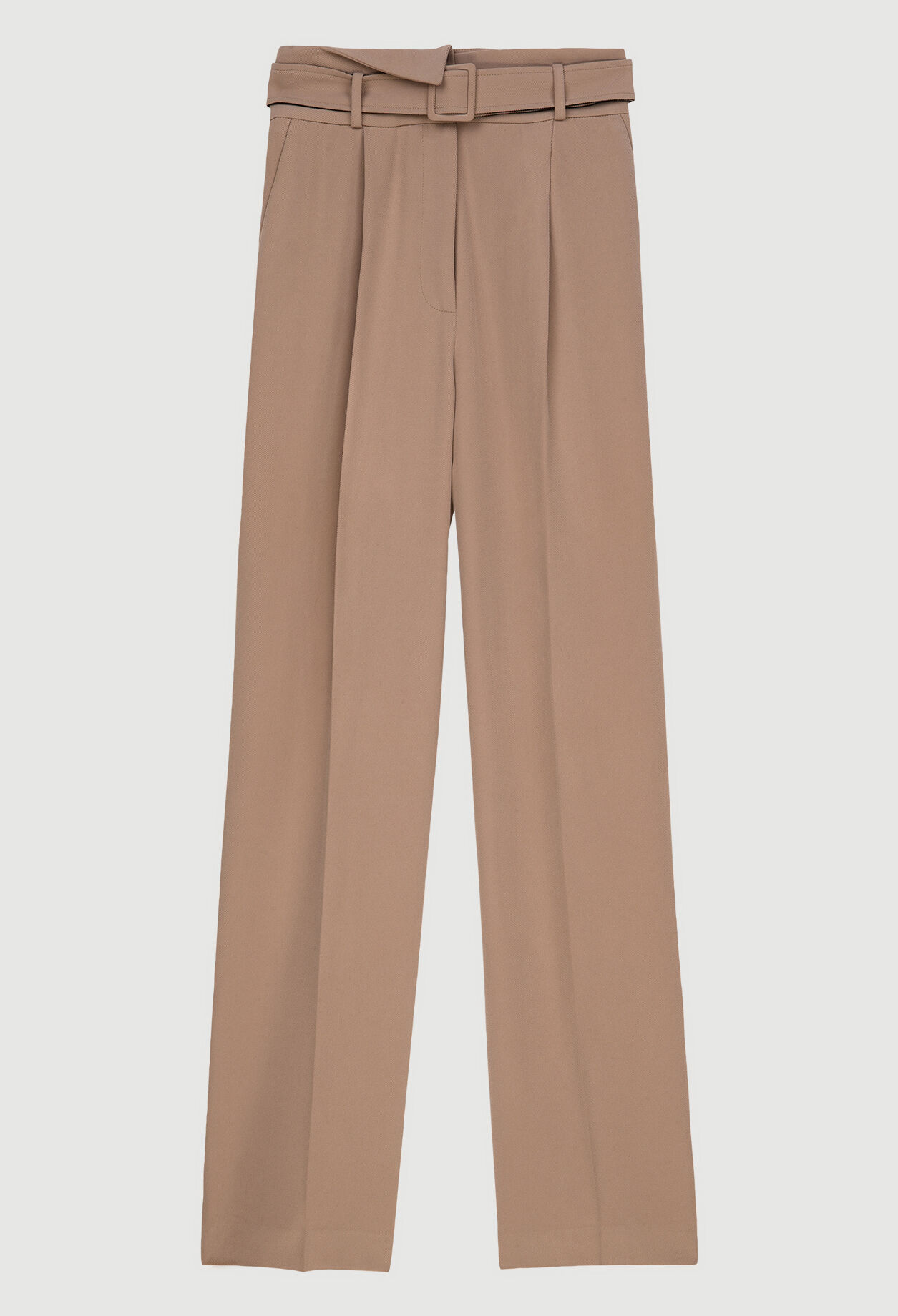 Belted carrot trousers