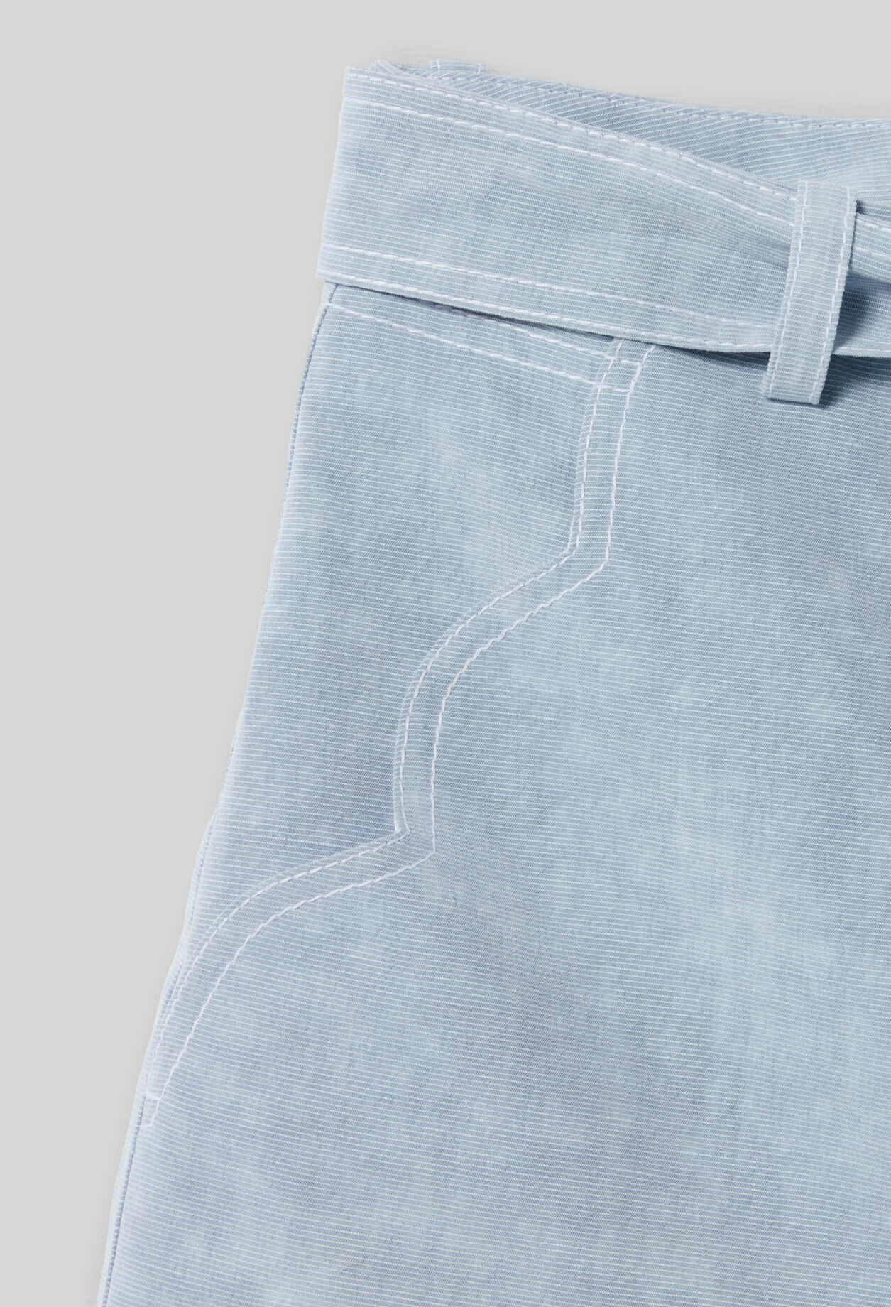 Short jean ceinturé