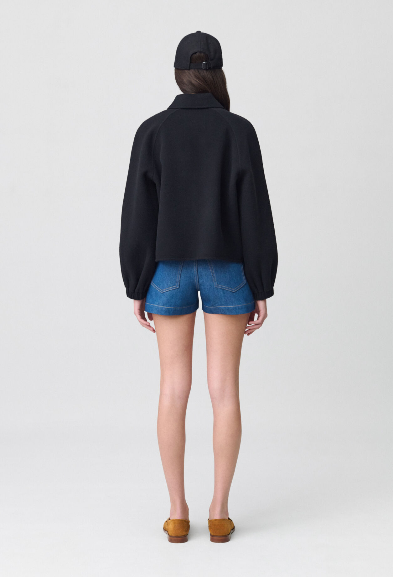 Veste courte col chemise