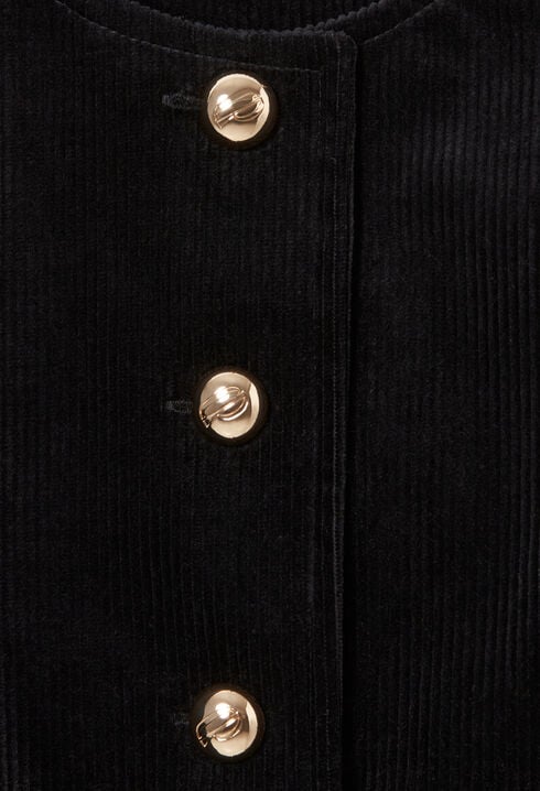 Veste boîte courte velours