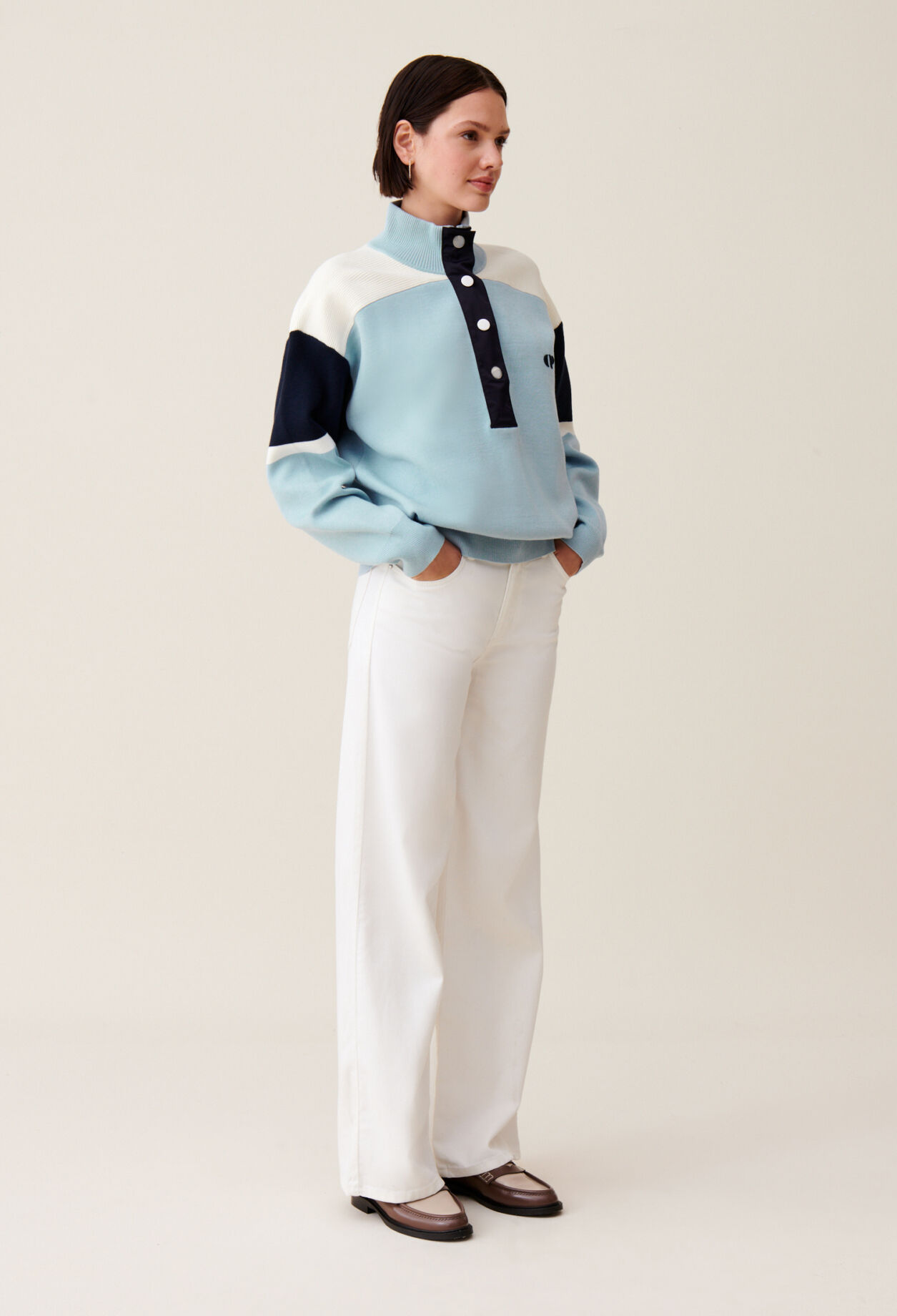 Minimum trucker collar sweatshirt