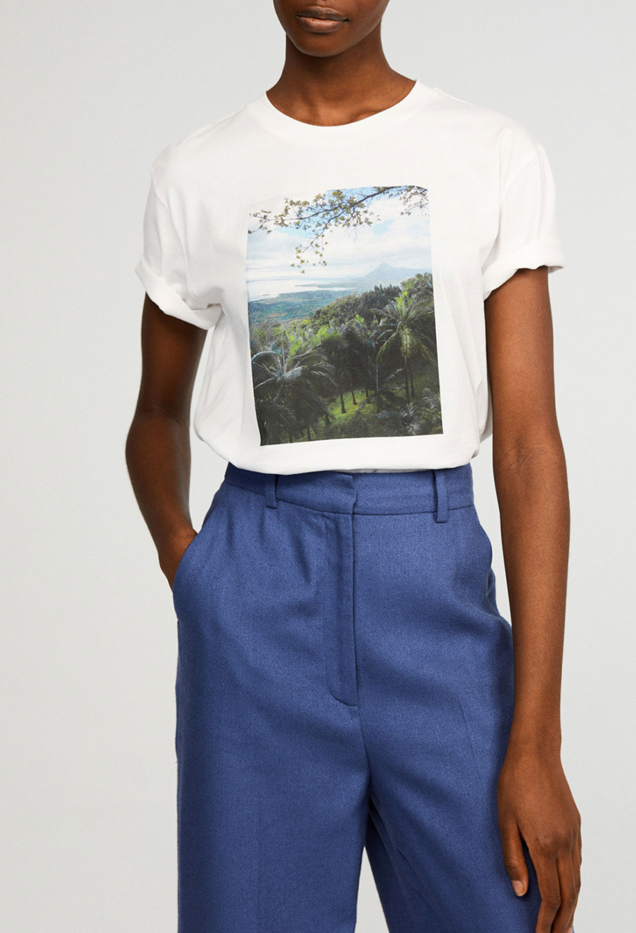 Organic cotton screen-printed T-shirt
