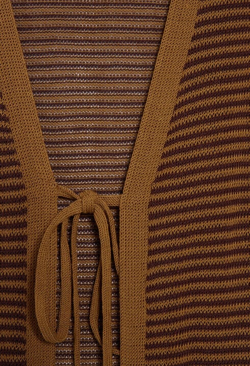 Long brown cardigan