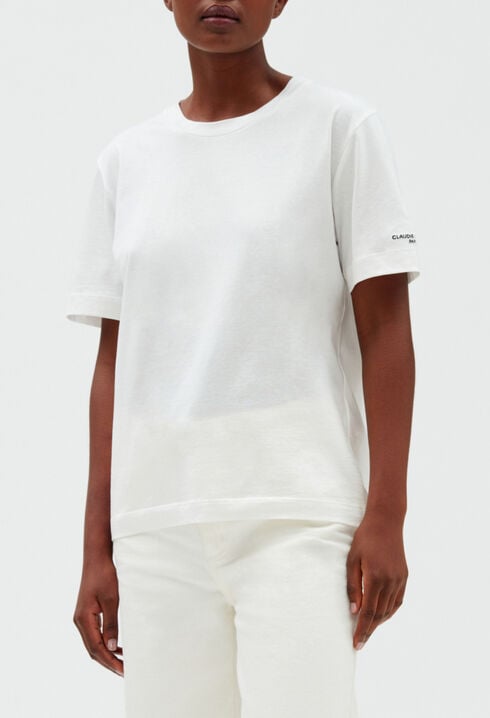 T-shirt brodé à manches courtes