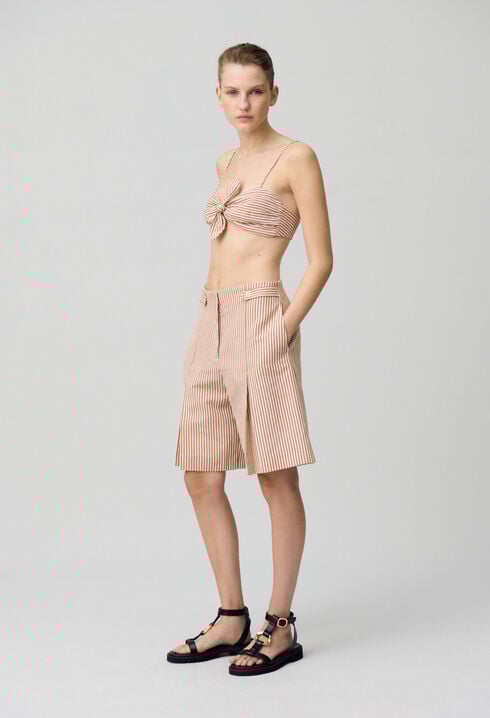 Top bandeau rayé
