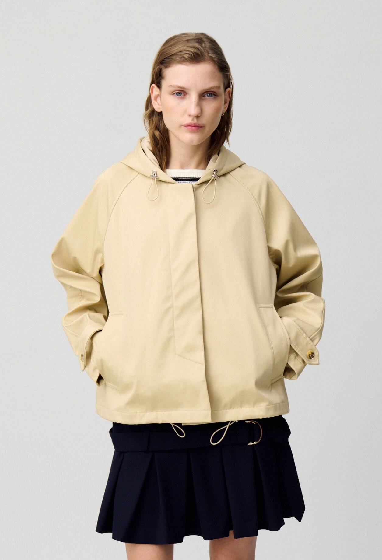 Lightweight hooded parka