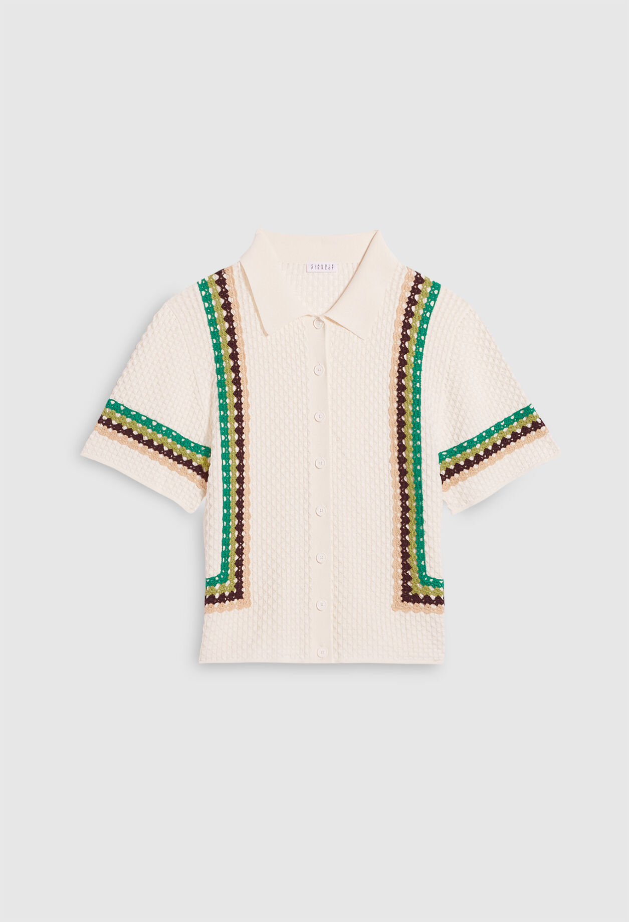 Short-sleeved polo shirt