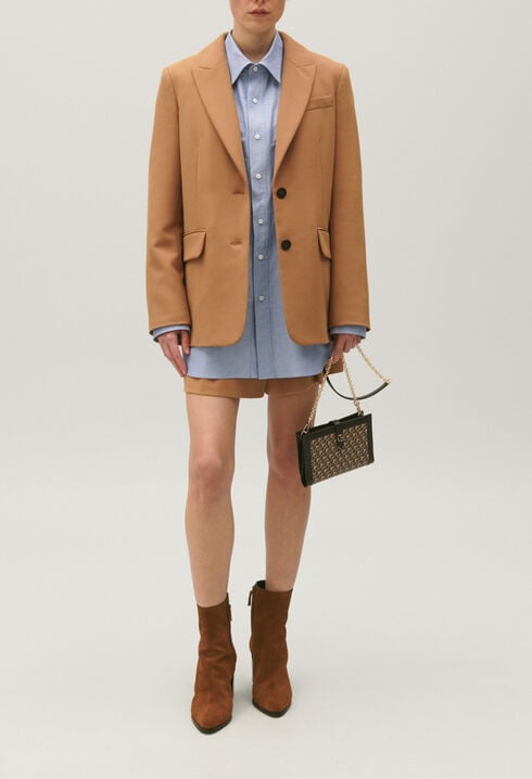 Veste tailleur camel