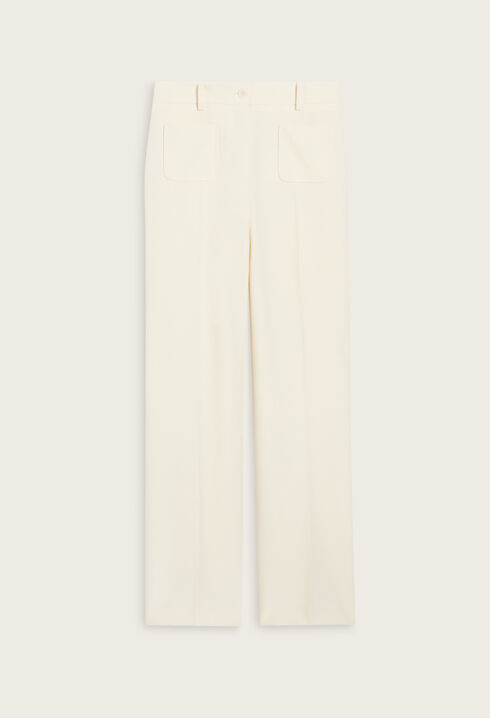 Ivory suit trousers