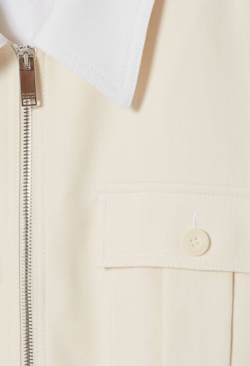 Fitted vanilla jacket