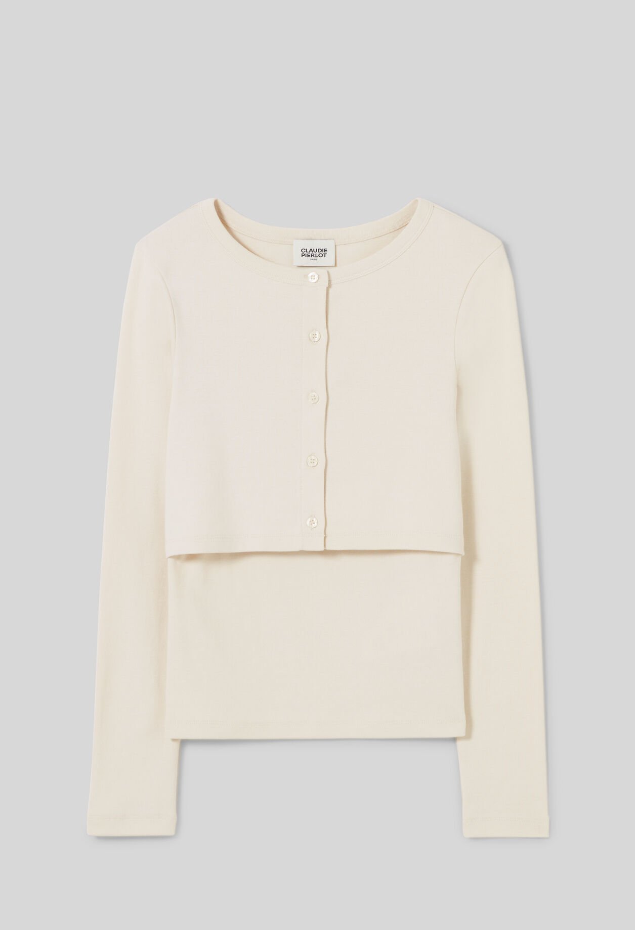 Cotton Cardigan T-Shirt Set