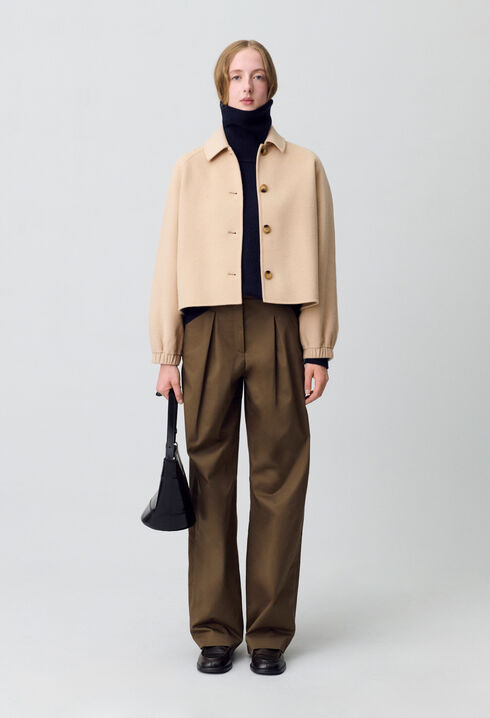 Veste courte col chemise