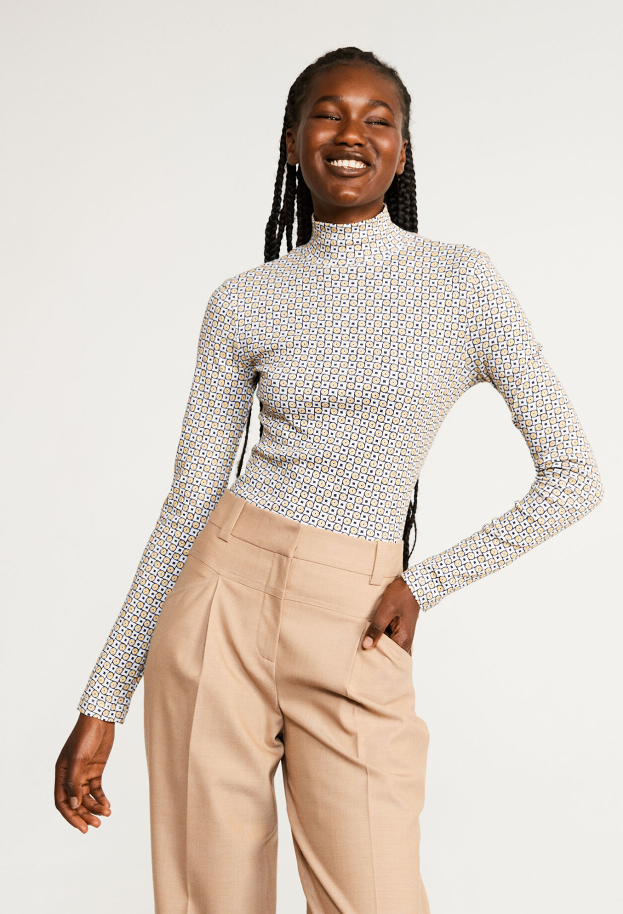 Top imprimé en coton biologique