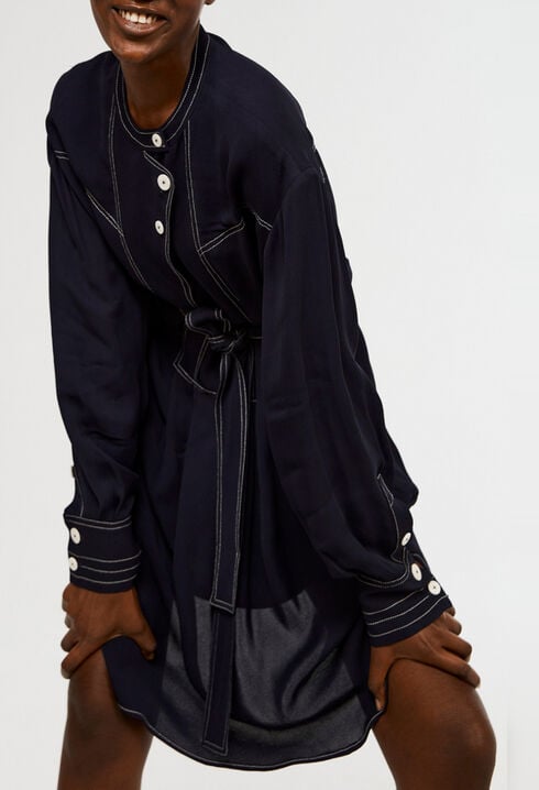 Short dress made from