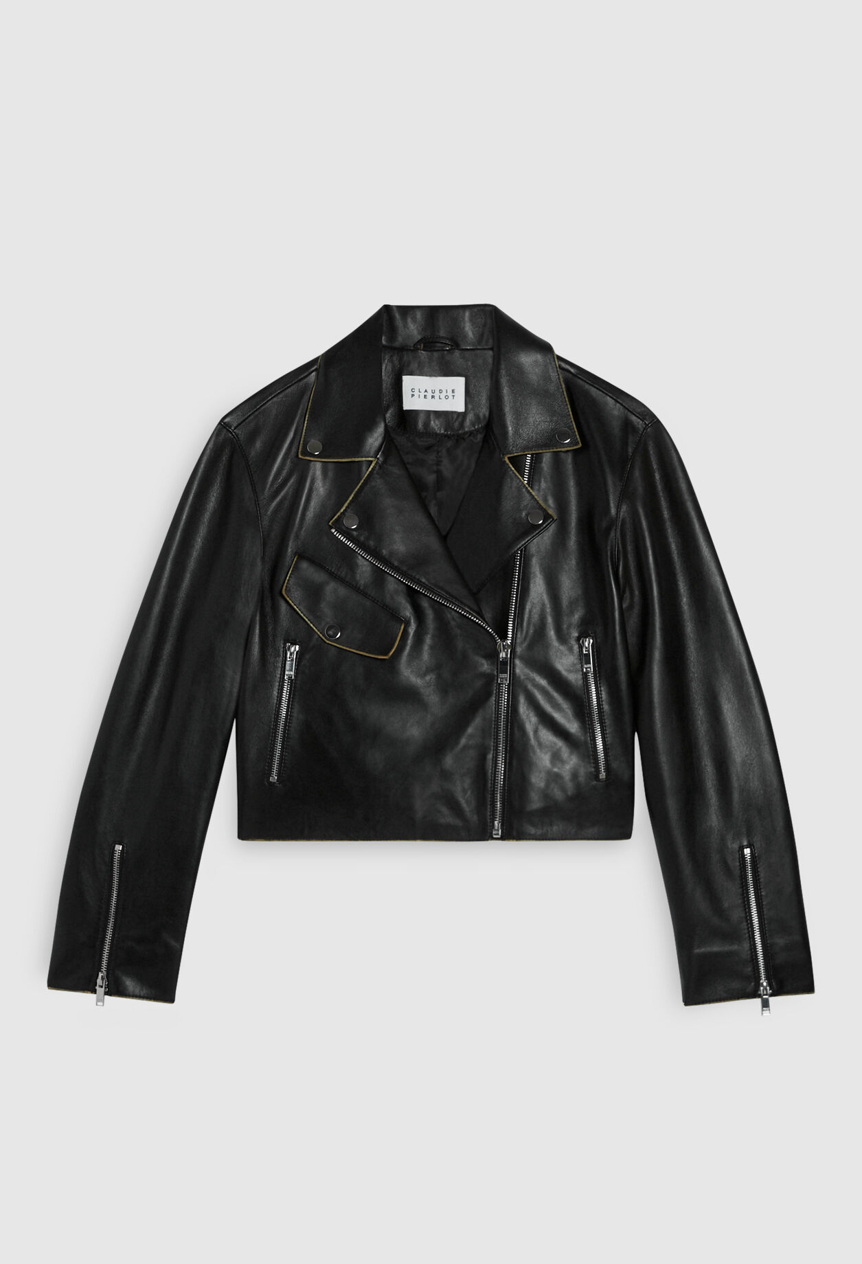 Blouson de motard en cuir