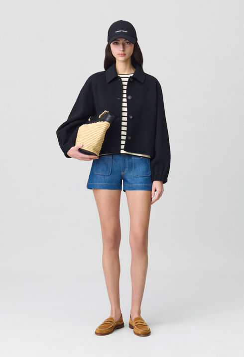 Veste courte col chemise