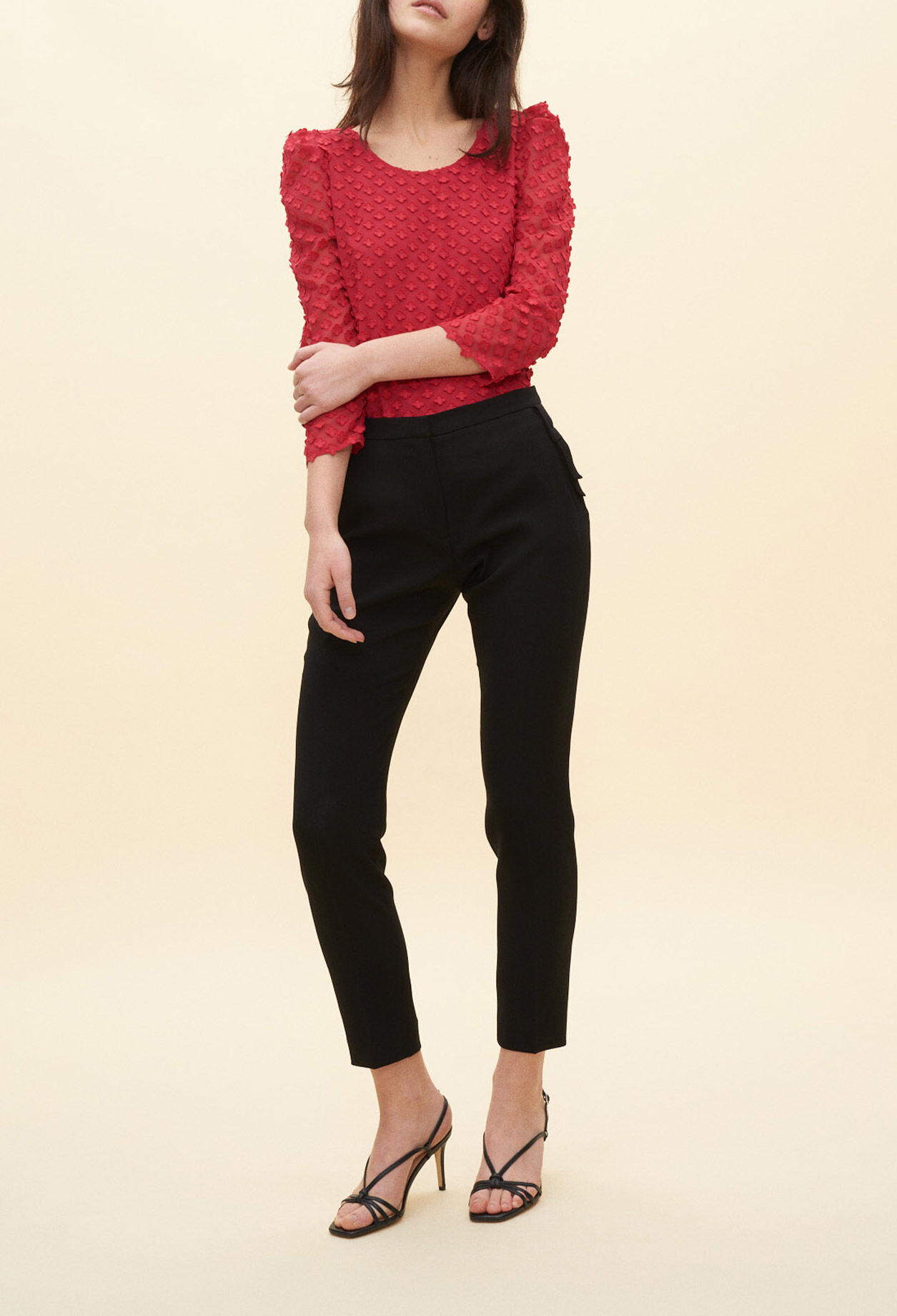 Pantalon à détails nœud